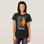 Parrot House Rules Het is mijn I Sun Conure T-shirt (Voorkant volledig)