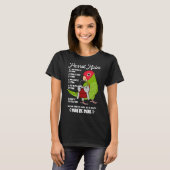Parrot House Rules Het is Mine I Cherry-Heather Co T-shirt (Voorkant volledig)