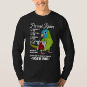 Parrot House Rules It's Mine I Blue-crowned Conure T-shirt (Voorkant)
