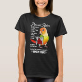 Parrot House Rules It's Mine I Green Cheek Pineapp T-shirt (Voorkant)