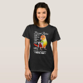 Parrot House Rules It's Mine I Green Cheek Pineapp T-shirt (Voorkant volledig)