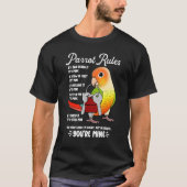 Parrot House Rules It's Mine I Green Cheek Pineapp T-shirt (Voorkant)