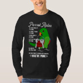 Parrot House Rules It's Mine I Male Eclectus T-shirt (Voorkant)