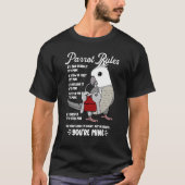 Parrot House Rules It's Mine I White-faced Grey Co T-shirt (Voorkant)