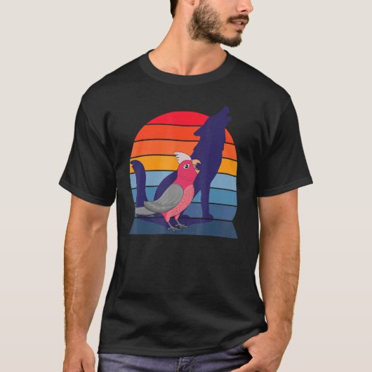 Parrot Howling Wolf I die Roos schildert heeft Gal T-shirt (Voorkant)