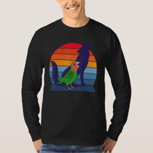 Parrot I Howling Wolf I die Rosy met groene ogen t T-shirt