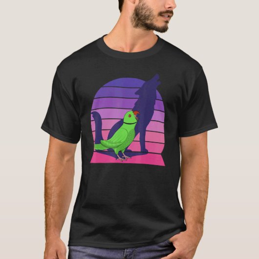 Parrot I Howling Wolf I schildert Green Indian Rin T-shirt (Voorkant)