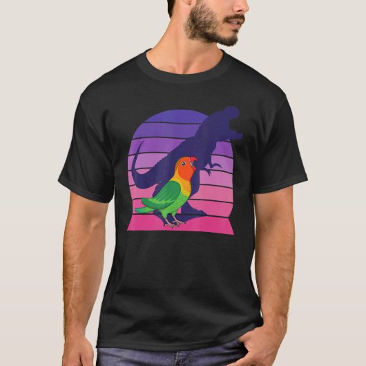 Parrot I Tyrannosaurus Rex I Screaming Fischer's L T-shirt (Voorkant)