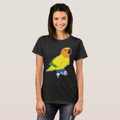 Parrot Ice skate Ice-schaatsen T-shirt (Voorkant volledig)