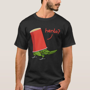 Parrot in een beker Henlo I Yellow naped Amazon T-shirt