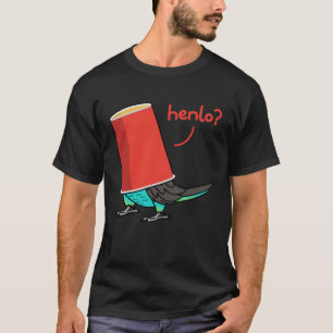 Parrot in een beker Henlo ik bedoel Parrot T-shirt