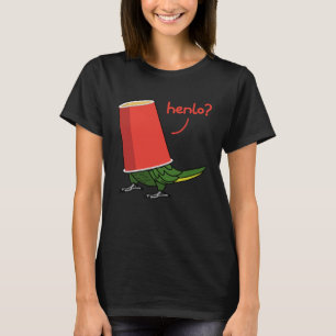 Parrot in een beker Henlo ik heb Macaw T-shirt