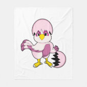 Parrot in eieren met Eggshell.PNG Fleece Deken (Voorkant)