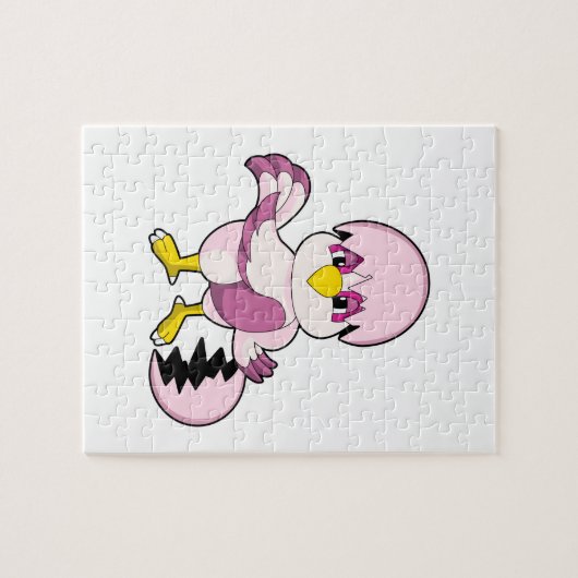 Parrot in eieren met Eggshell.PNG Legpuzzel (Horizontaal)