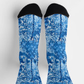 Parrot in het Oerwoud, Indigo Blue en White Sokken (Top)