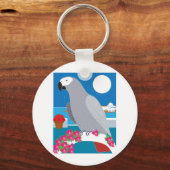 Parrot in het Paradijs Sleutelhanger (Voorkant)