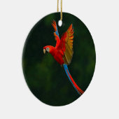 Parrot in vlucht keramisch ornament (Rechts)