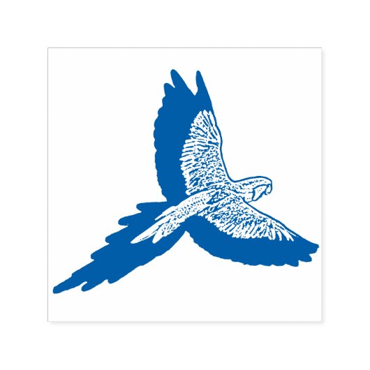 Parrot in vlucht zelfinktende stempel (Design)
