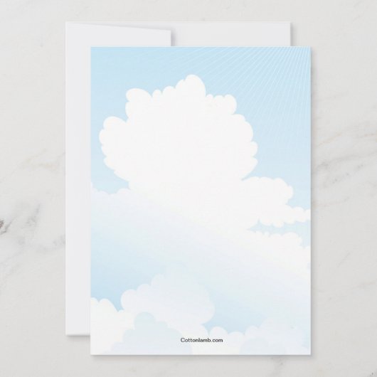 Parrot Invitation Kaart (Achterkant)