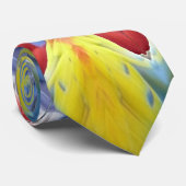 Parrot kaleidoscoop stropdas (Opgerold)