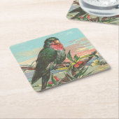 Parrot Kartonnen Onderzetters (Schuin)