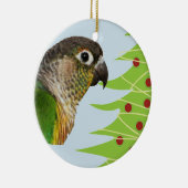 Parrot keramisch siermiddel voor de Feestdagen Keramisch Ornament (Rechts)