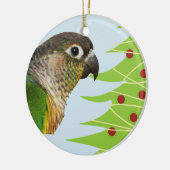 Parrot keramisch siermiddel voor de Feestdagen Ornament (Links)