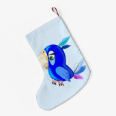 Parrot kerst Stocking Kleine Kerstsok (Achterkant (Hangend))