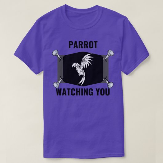 Parrot kijkt naar je 51 t-shirt (Design voorkant)