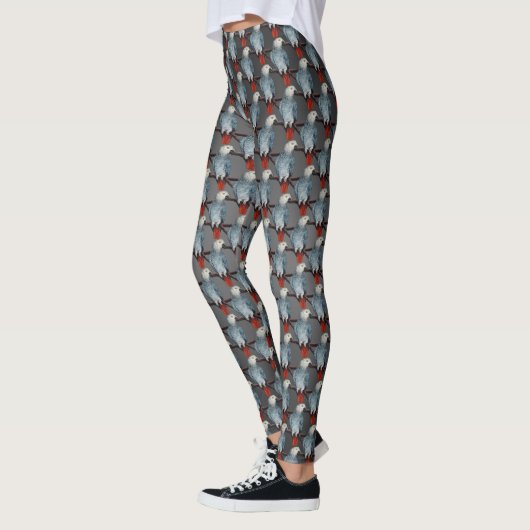 Parrot Leggings Leggings Afrikaanse grijze parrot (Links)