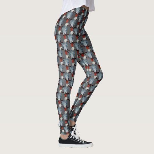 Parrot Leggings Leggings Afrikaanse grijze parrot (Rechts)