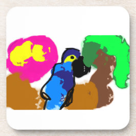 Parrot leven zomer bier onderzetter