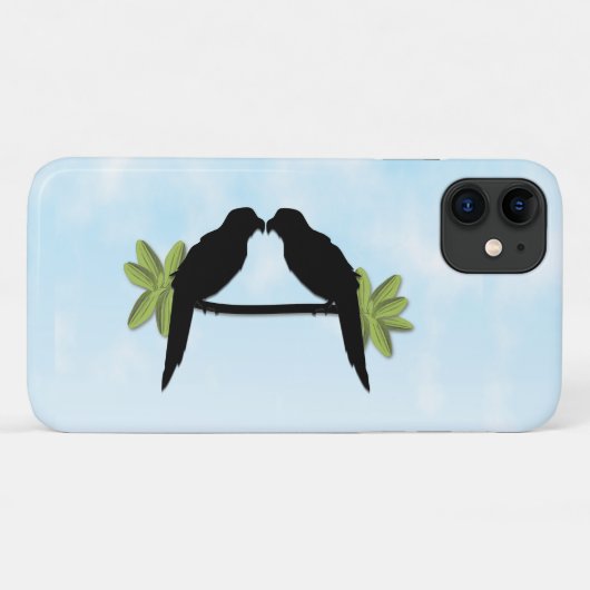 Parrot Love Case-Mate iPhone Case (Achterkant (horizontaal))