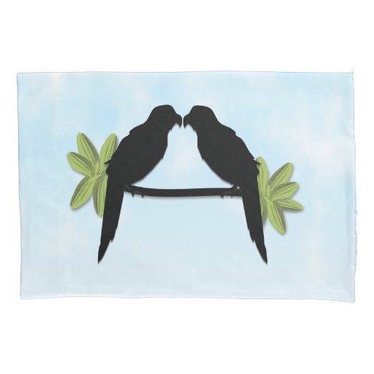 Parrot Love Kussensloop (Voorkant)