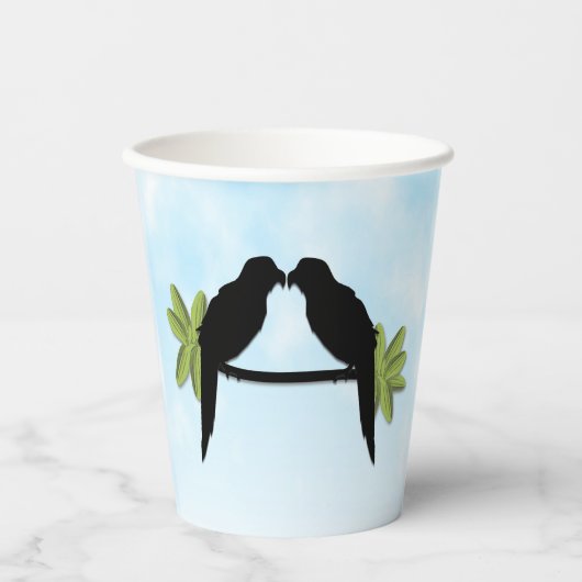 Parrot Love Papieren Bekers (Voorkant)