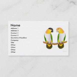 Parrot Love Profile Card Visitekaartje