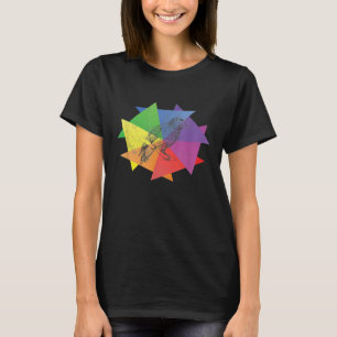 Parrot Lover Retro Tropical Bird Silhouett T-shirt