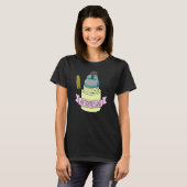 Parrot Lovers Birb Memes Antidepressant Turquoise T-shirt (Voorkant volledig)