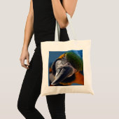 Parrot Macaw Bird Canvas tas Handbag (Voorkant (product))