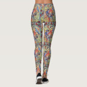 Parrot Macaw Colorful Scarlet Hyacinth Leggings (Achterkant)