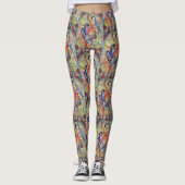 Parrot Macaw Colorful Scarlet Hyacinth Leggings (Voorkant)