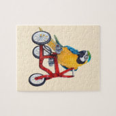 Parrot Macaw op Tricycle bike Legpuzzel (Horizontaal)