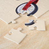 Parrot Macaw op Tricycle bike Legpuzzel (Zijkant)