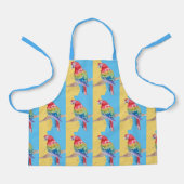 Parrot Macaw Pastel Blue Bird Birthday Boys Childs Schort (Voorkant)