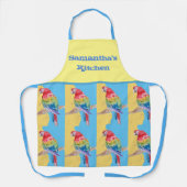 Parrot Macaw Pastel Blue Bird Schort (Voorkant)