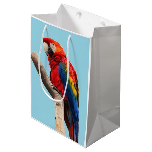 Parrot Medium Cadeauzakje (Voorkant Gekanteld)