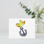 Parrot met Anchor Briefkaart (Staand voorkant)