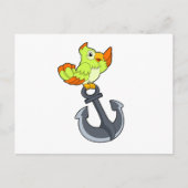 Parrot met Anchor Briefkaart (Voorkant)