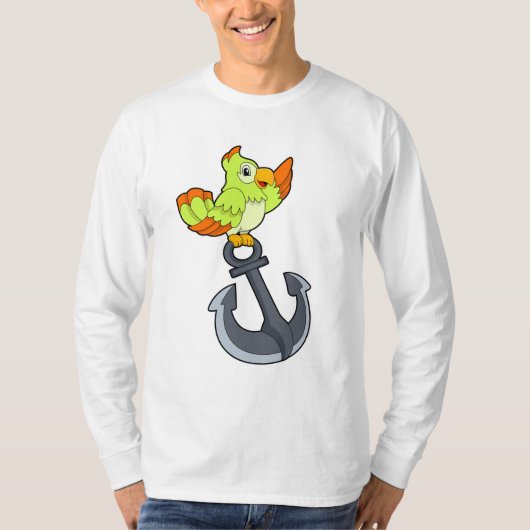 Parrot met Anchor T-shirt (Voorkant)