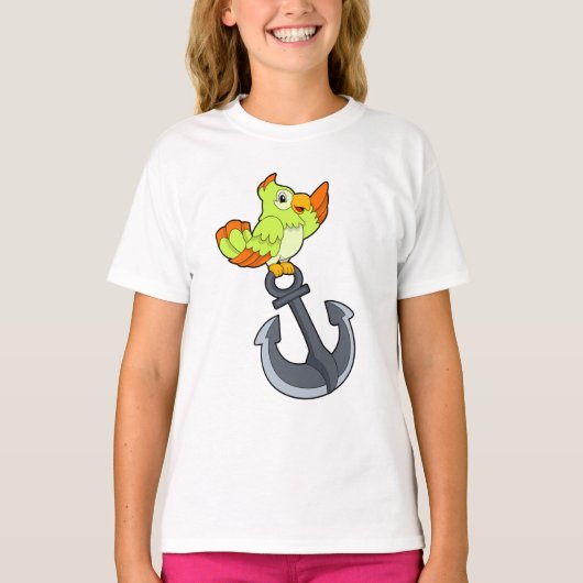 Parrot met Anchor T-shirt (Voorkant)